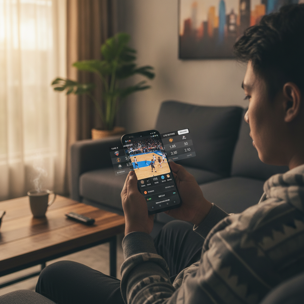Illustration: Imperial Gaming NBA Betting for Beginners: Mobile Walkthrough